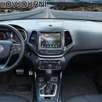 

Modified Control System Gear Panel Interior Decorative Auto Chromium Sticker Strip Car Styling Accessory 18 19 FOR JEEP Cherokee