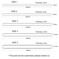 Charms Blank 304 Stainless Steel Cuff Bangle Plain Rod Bracelet Diy Laser Engraving Bracelet Jewelry Making Accessories - Image 5