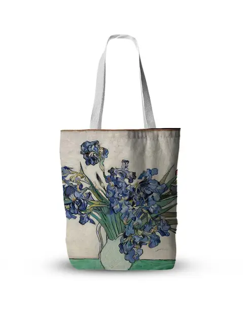 New Van Gogh Oil Painting Canvas Tote Bag Retro Art Fashion Travel Bag Women Leisure Eco Shopping High Quality Foldable Handbag 6