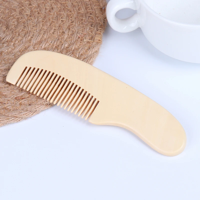 1pcs Wooden Head Massage Comb Natural Wood Hair Brush Massage Comb Close Teeth Anti-static Hair Care Tools