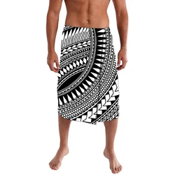 Polynesian Puletasi Men Island Wear With Logo Customize Bonfire Party Costumes Oversized Fiji Clothing Tonga ie faitaga