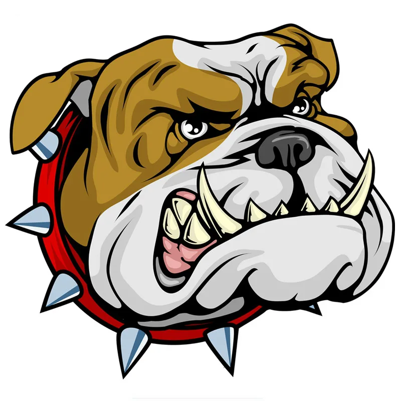

15*16cm Angry dog sticke bully bulldog car stickers colorful funny auto sticker Vinyl Customapplique