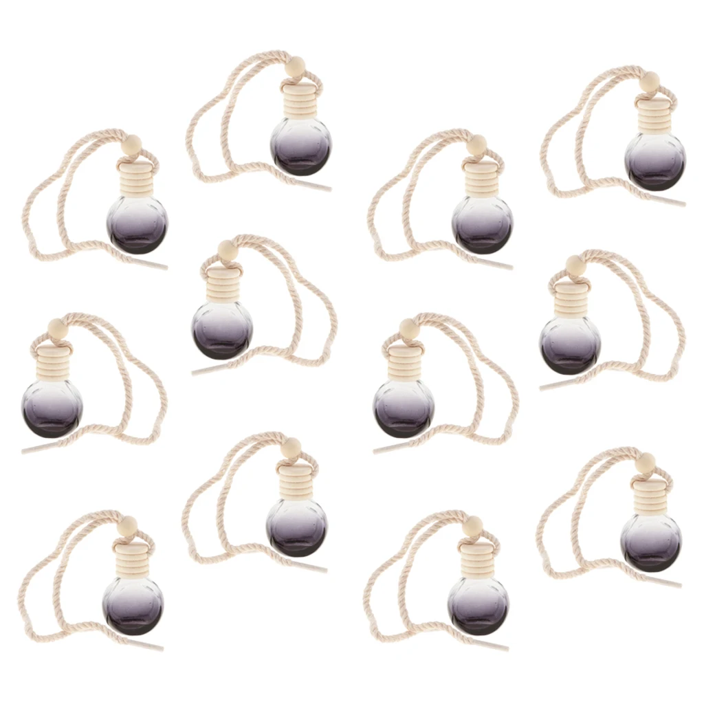 12Pcs Air Freshener Car Printed Hanging Diffuser Bottle, 10ml Perfume Fragrance Bottle Round 12Pcs Air Freshener Car Printed Hanging Diffuser Bottle, 10ml Perfume Fragrance Bottle Round