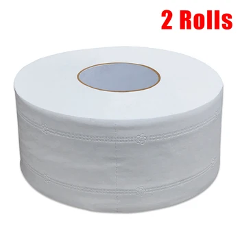

2 Rolls 4 Layer Toilet Paper Native Wood Soft Jumbo Toilet Tissue Paper Pulp Home Rolling Papers Strong Water Absorption