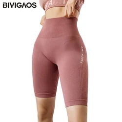 FAKUNTN – Short de motard taille haute, à séchage rapide, Sexy, court, extensible, Sport, pour femmes 