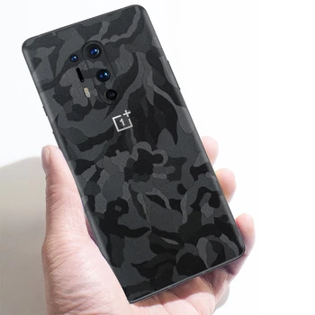 

3D Camo Wood Skin Film Wrap Skin Phone Back Sticker For OnePlus 8 Pro 1+8 OnePlus 7T Pro 1+7T 1+7 Pro 1+7 Black Camo SKIN