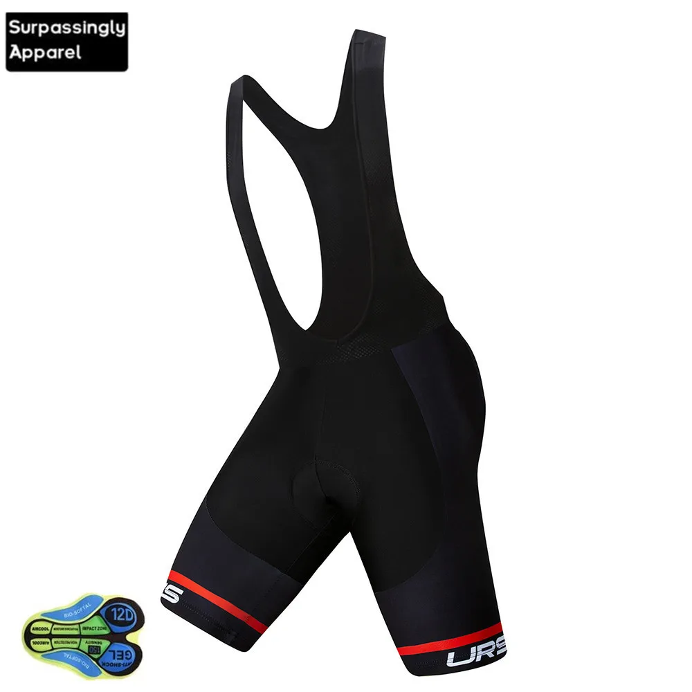 

6XL Pro Cycling Bib Shorts Men's Cycling Ropa Ciclismo Shorts ITALIA Bicycle Bike Short Ciclismo Bib Shorts Black 16D Gel Padded