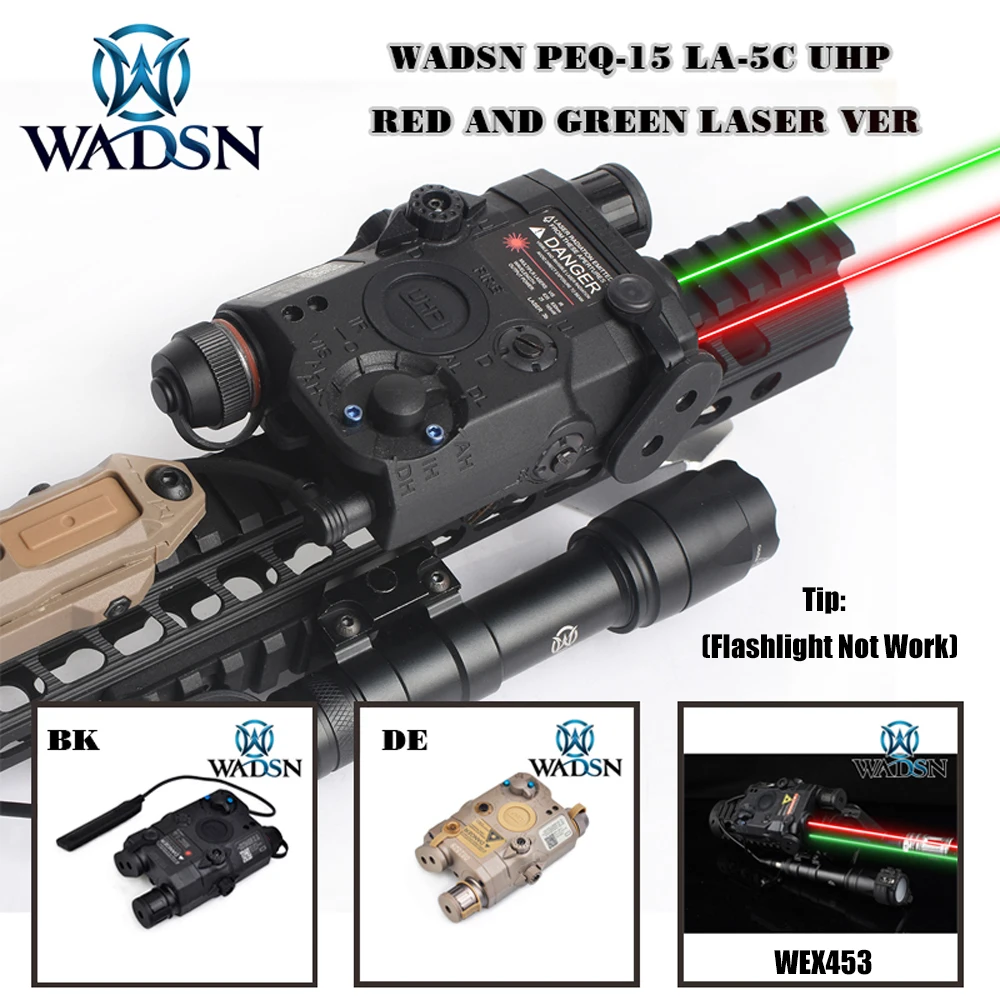 WADSN Tactical PEQ15 Green/Red Laser And White Light Function Battery Box 