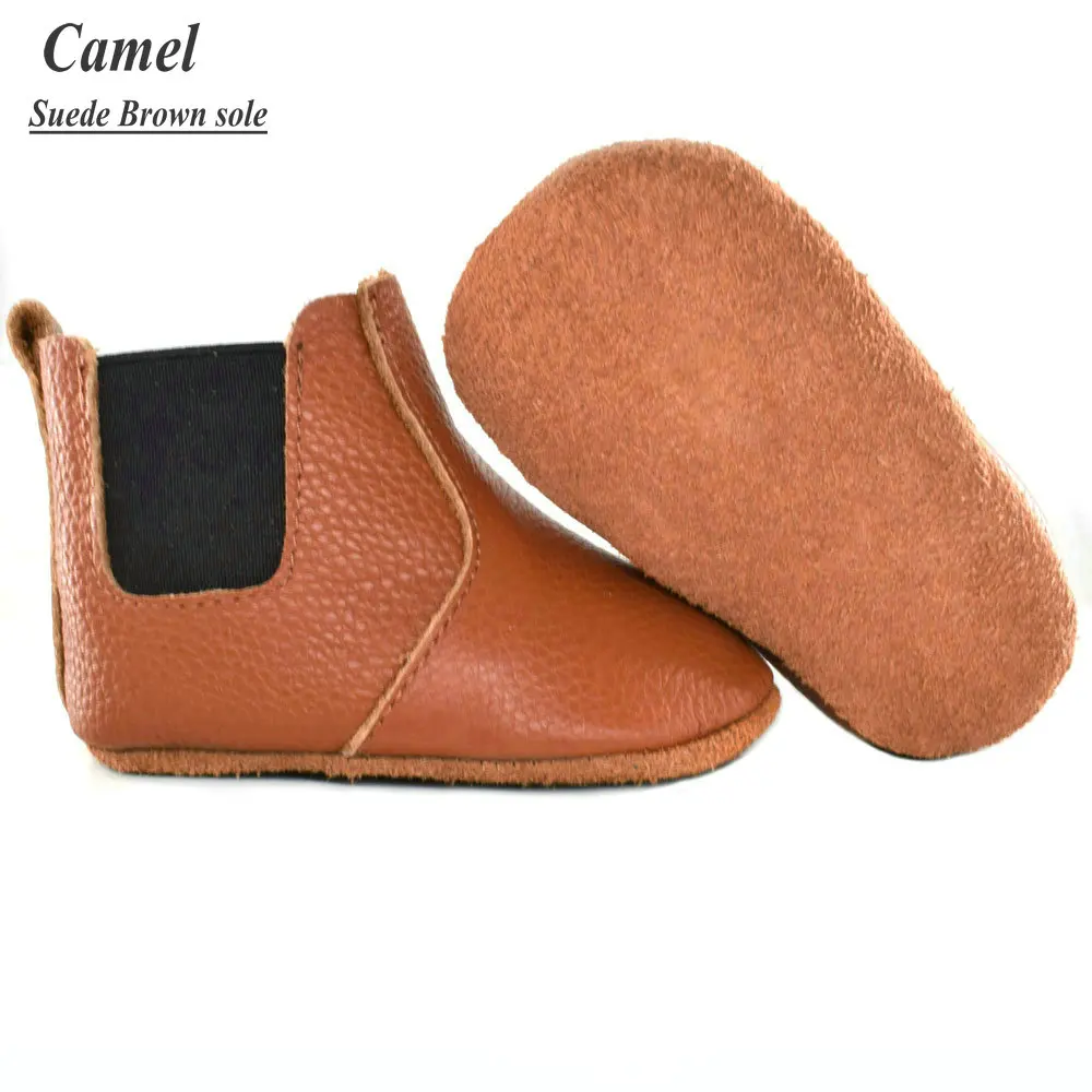 brown suedesole Камуфляжные сапоги; однотонные детские ботинки; сезон осень-зима; теплые детские ботинки обувь; детские мокасины; первые шаги - Цвет: brown suedesole