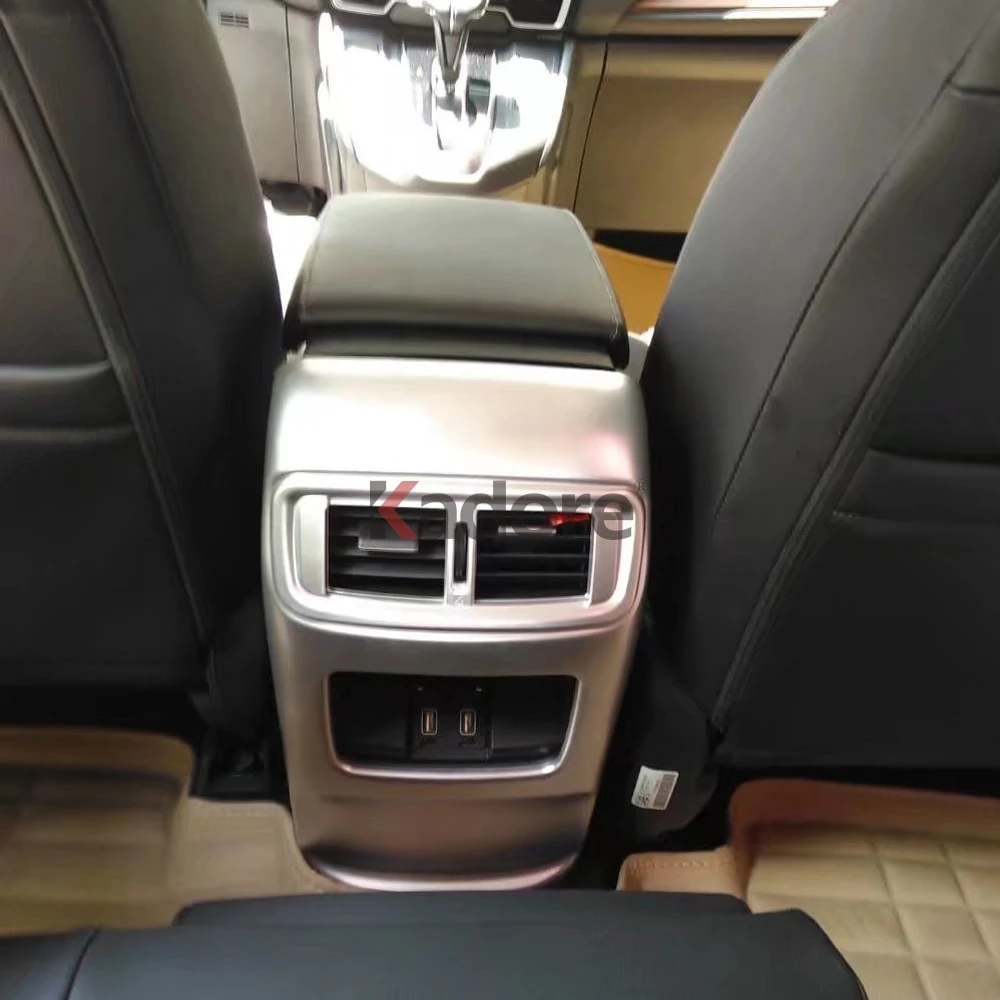 Для CRV CR-V подлокотник заднего воздуха Conditonnal вентиляционная крышка розетки Панель декоративная рамка аксессуары для интерьера