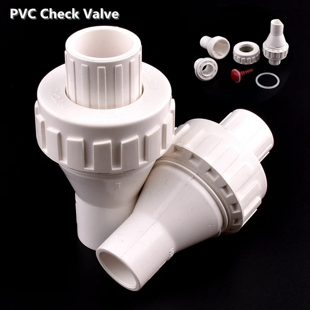 20/25/32 Mm Id Pvc Öv Rugó Egyirányú Nem Visszatérő Ellenőrző Szelepcsövek Illesztő Csatlakozó Adapter Vízcsatlakozó A Kert Öntözéséhez