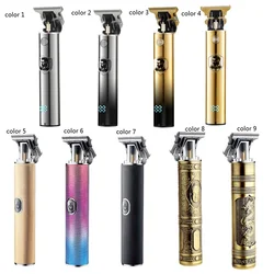 Classic Hair Cutting Machine USB Rechargeable Professional Electric Trimmer for Men T9 Electric Hair Clippers