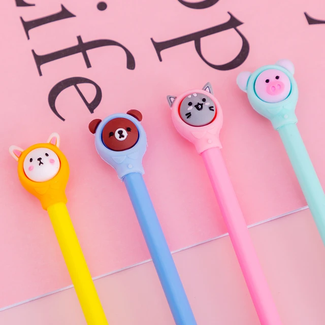 Stylos de papeterie fantaisie, 24 pièces/lot, stylo à Gel, Animal