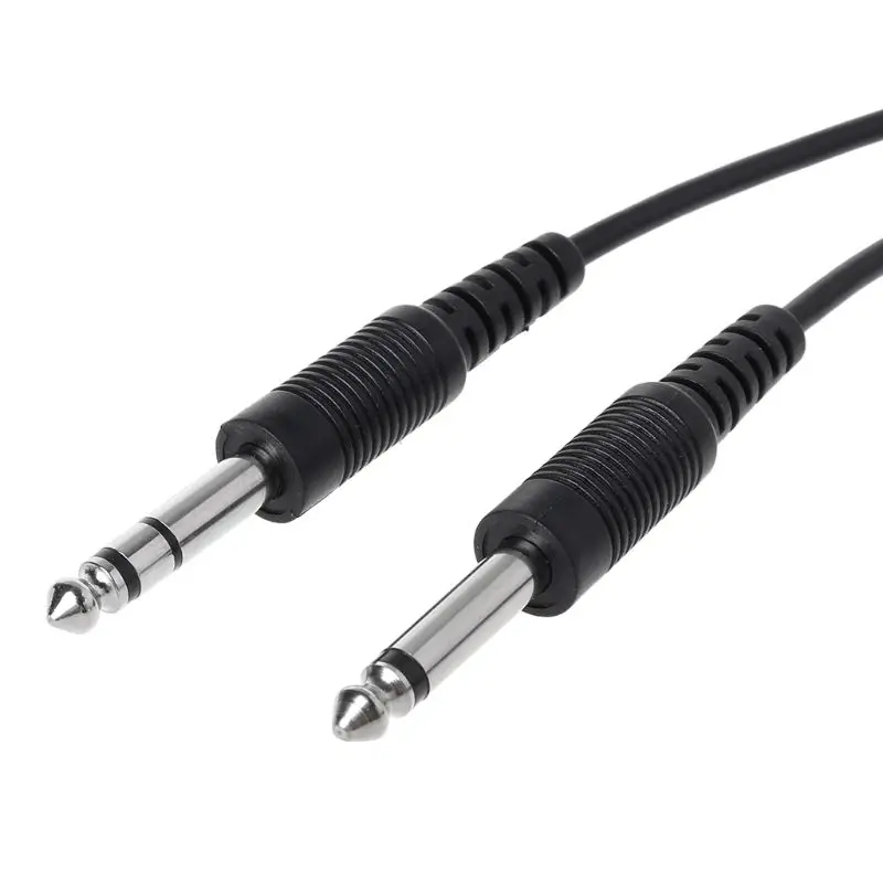 Black Aviation Headset for Airbus XLR to GA(Dual Plug) Pilot Headset Adapter
