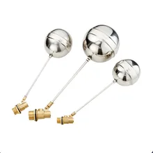 1/" 3/4" " латунный поплавковый клапан, бак для холодной и горячей воды, плавающий шаровой клапан SS201, контроль потока штока, резервуар/расширительные резервуары