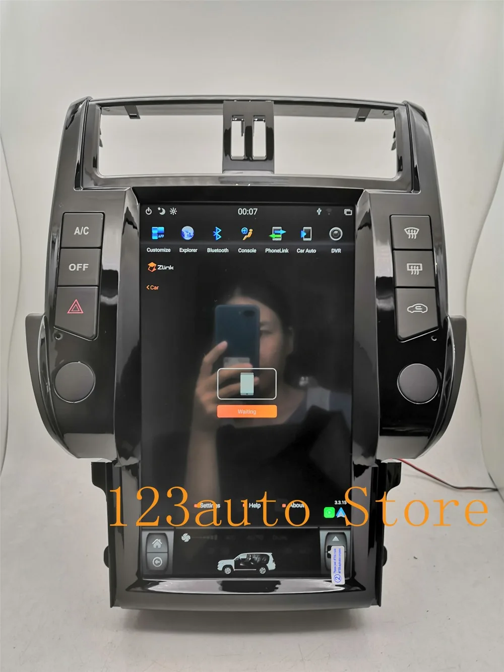 13,6 дюймов вертикальный Tesla стиль Android 8,1 автомобильный DVD gps плеер для toyota Land Cruiser Prado 150 2010-2013- PX6 ips
