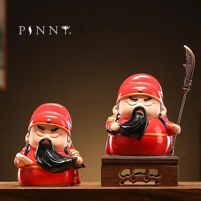 

PINNY Ceramic Guan Gong Statue Decoration Crafts Decorative Ornament Home Decoration Accessories