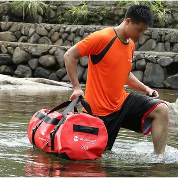 

High Capacity PVC Waterproof Dry Bag 30L 60L 90L Outdoor Diving Foldable Beach Swimming Bag Rafting Sailing Ocean Handbag