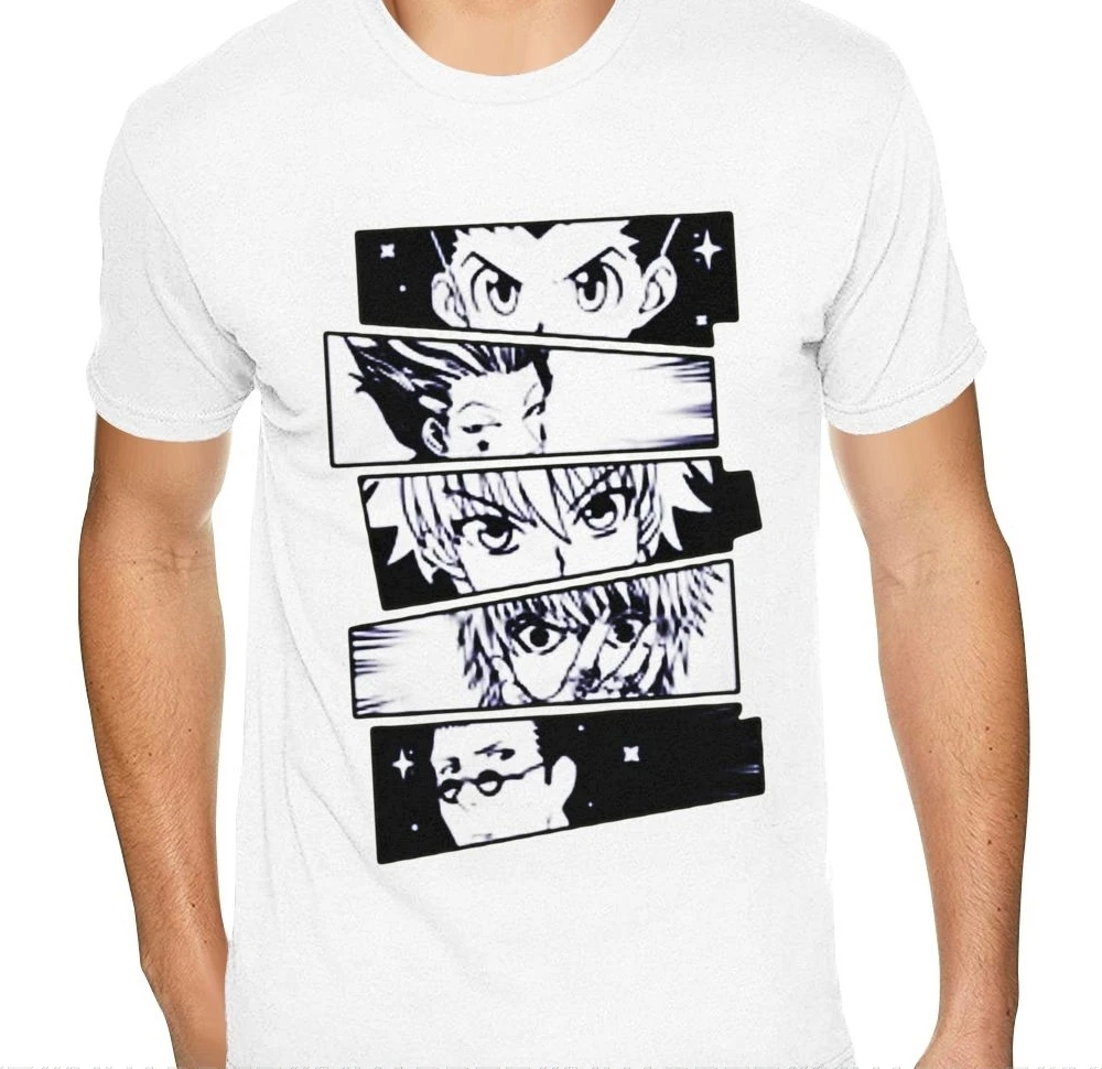 Высококачественная футболка Killua Hunter X Homme Классическая Модная хлопковая мужская