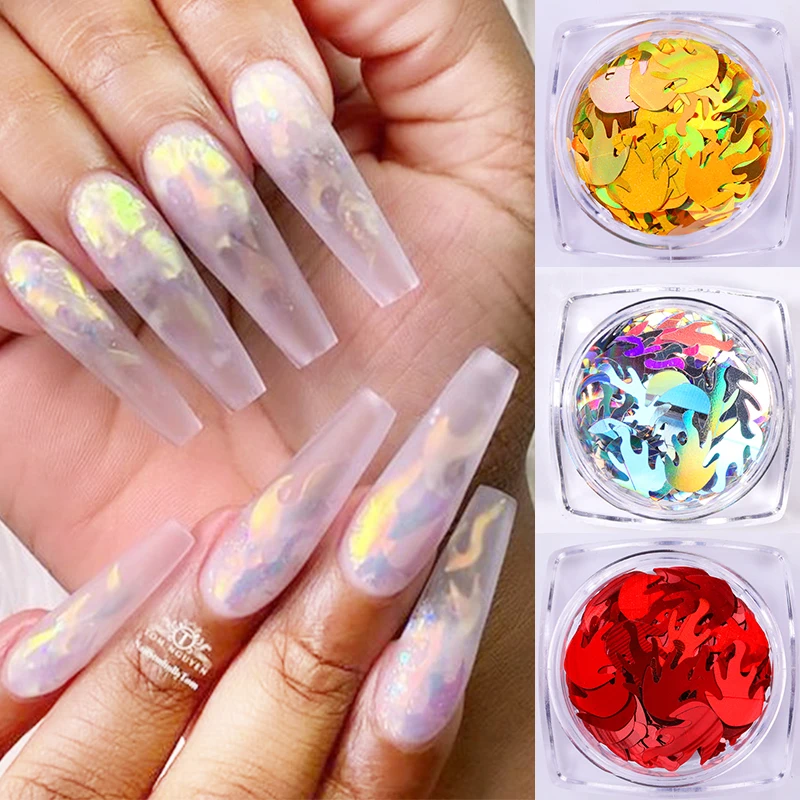1 коробка Хамелеон лазер многоцветные Блестки для дизайна ногтей блестки хлопья