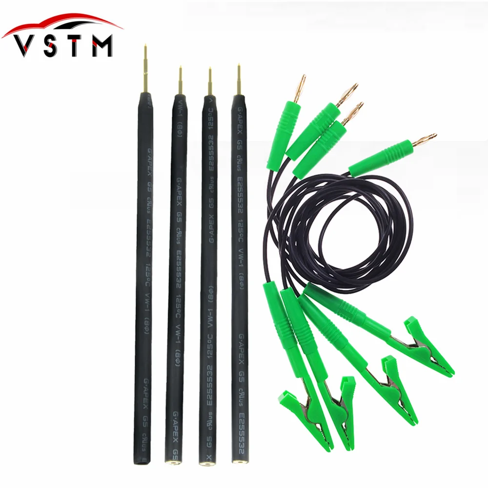 

Newest 4pcs/Set Probe Pens 4pcs Pins With Connect Cable Replacement LED BDM FRAME OBD2 Programming For KTAG/KESS ECU Board