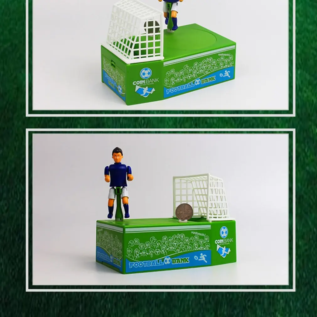 Soccer Shooting Coin Bank Stealing Money Penny Piggy Bank Automatic Coin Grabing Eating Money Saving Box