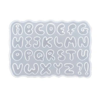 

Cartoon Letters Epoxy Resin Casting Mold Alphabet Keychain Pendant Alphabet Mold