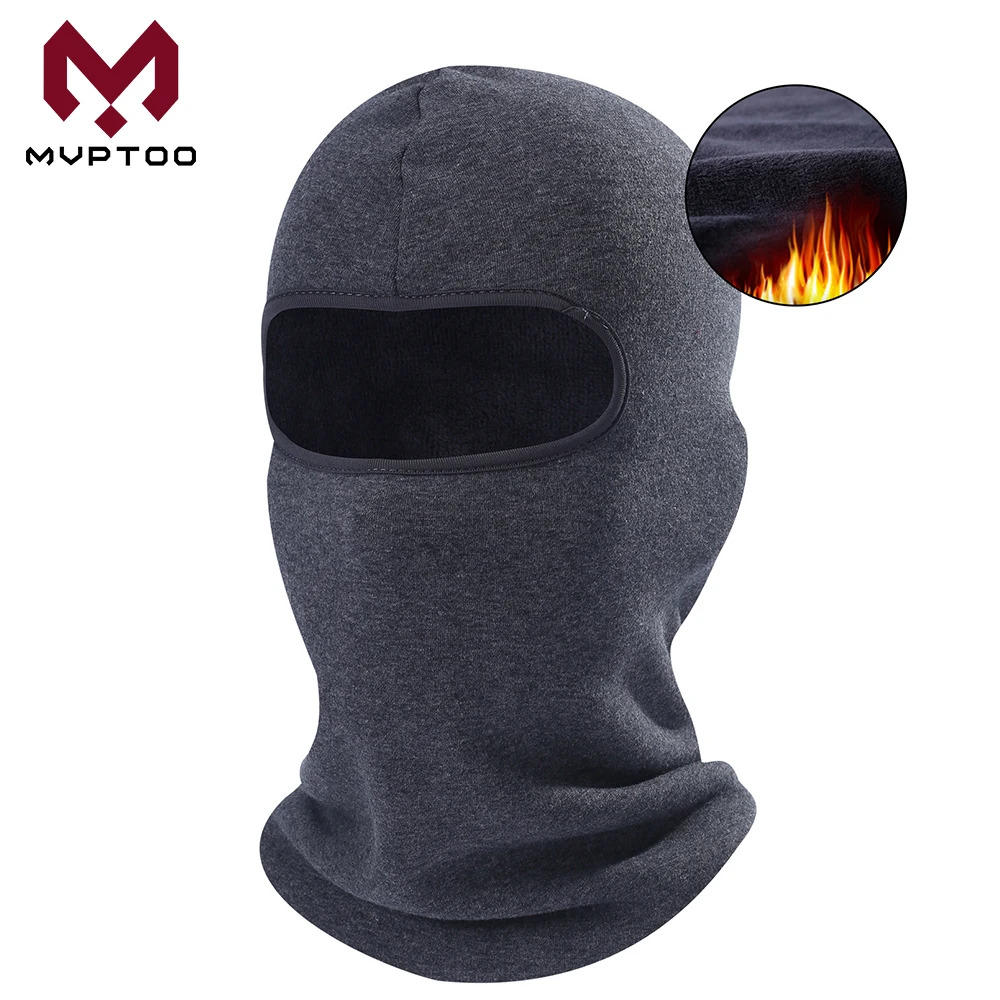 

Winter Thermal Fleece Motorcycle Balaclava Cap Cold Weather Warmer Moto Military Tactical Cycling Full Face Mask Head Shield Men
