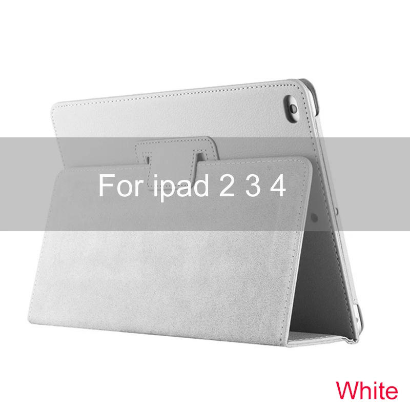 Essidi противоударный кожаный чехол для ipad 2 3 4th Genration Планшет Флип защитный чехол кожа для ipad 2 3 4-го поколения - Цвет: Белый