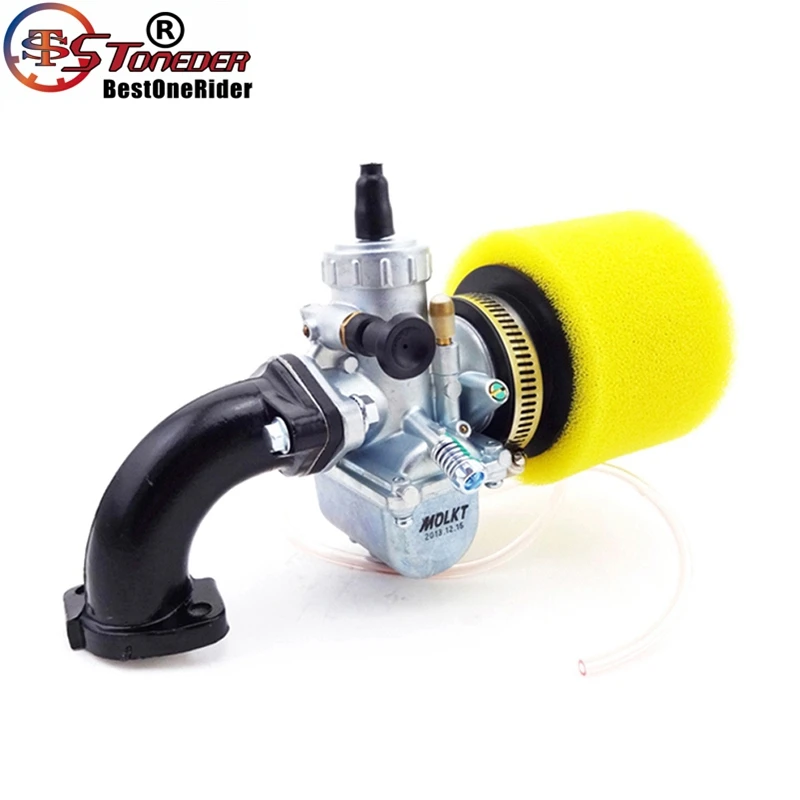 STONEDER Molkt 26 мм карбюратор воздушный фильтр Mainfold впускная труба для 110cc 125cc 140cc двигателя SSR CRF70 LiFan YX KLX TTR питбайк