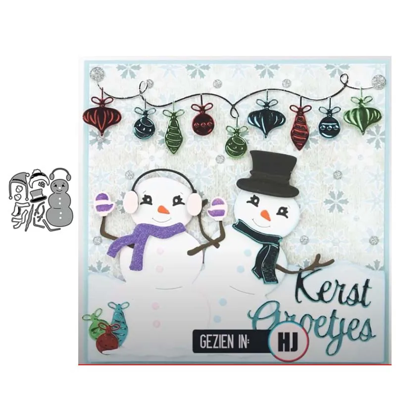 

JC New Design Metal Cutting Dies Cute Snowman for Scrapbooking DIY Punch Blade Make Stencil Craft Mold Mould Decoration Template