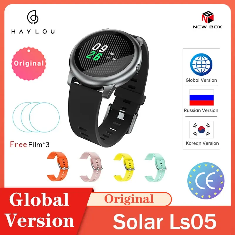 Haylou Solar Ls05 Смарт-часы Ios металл IP68 водонепроницаемые для Android iOS фитнес-трекер
