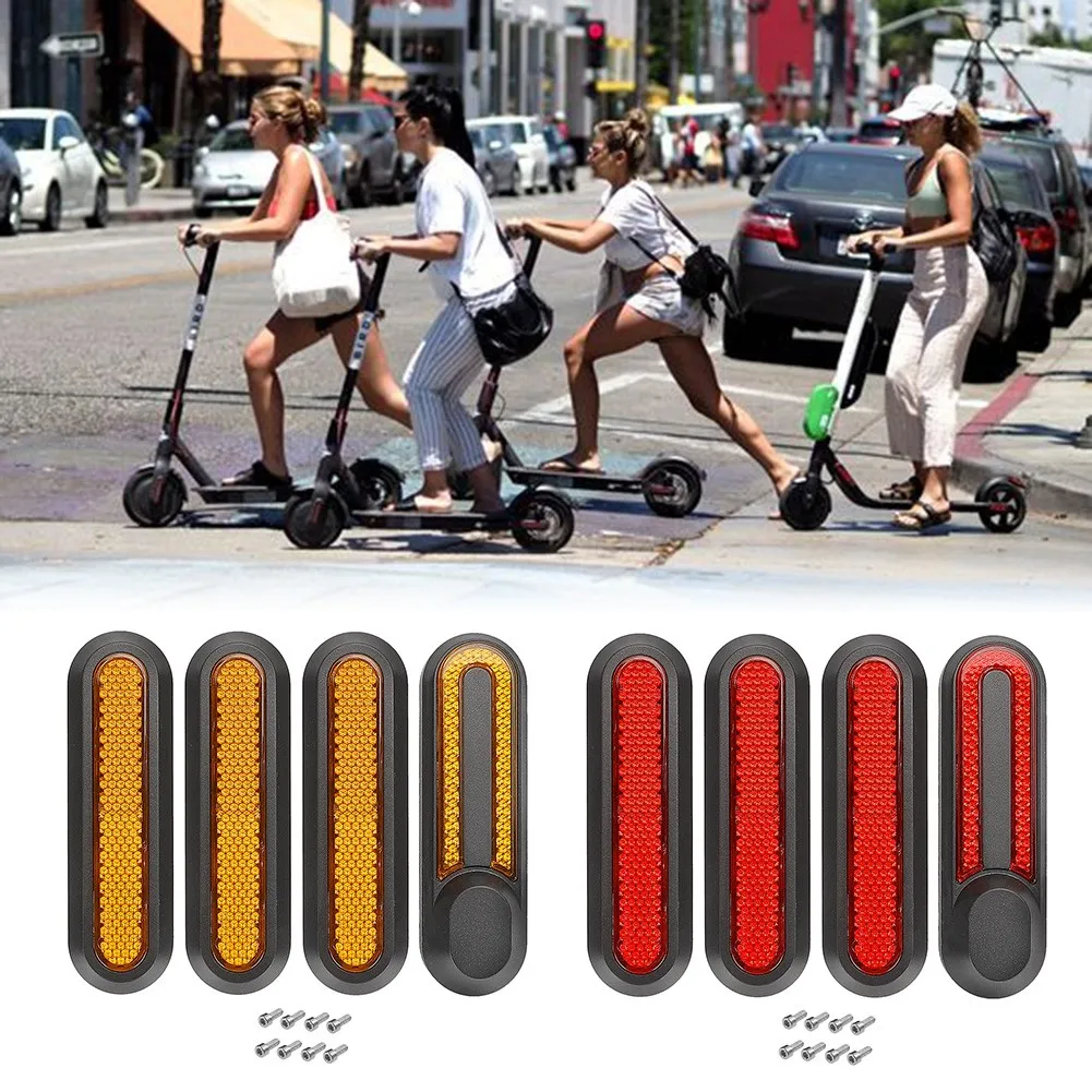 Electric Scooter Reflector Night Warning Prismatic For-Xiaomi M365 Pro Pro2 1S Front Rear Safety Reflective Parts Warning Light