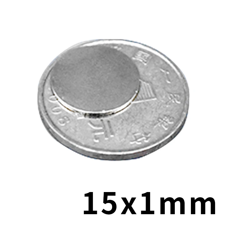 

100/300/500 PCS Bulk Small Round NdFeB Neodymium Disc Magnets Dia 15mm x 1mm N35 Super Powerful Strong Magnet 15*1MM