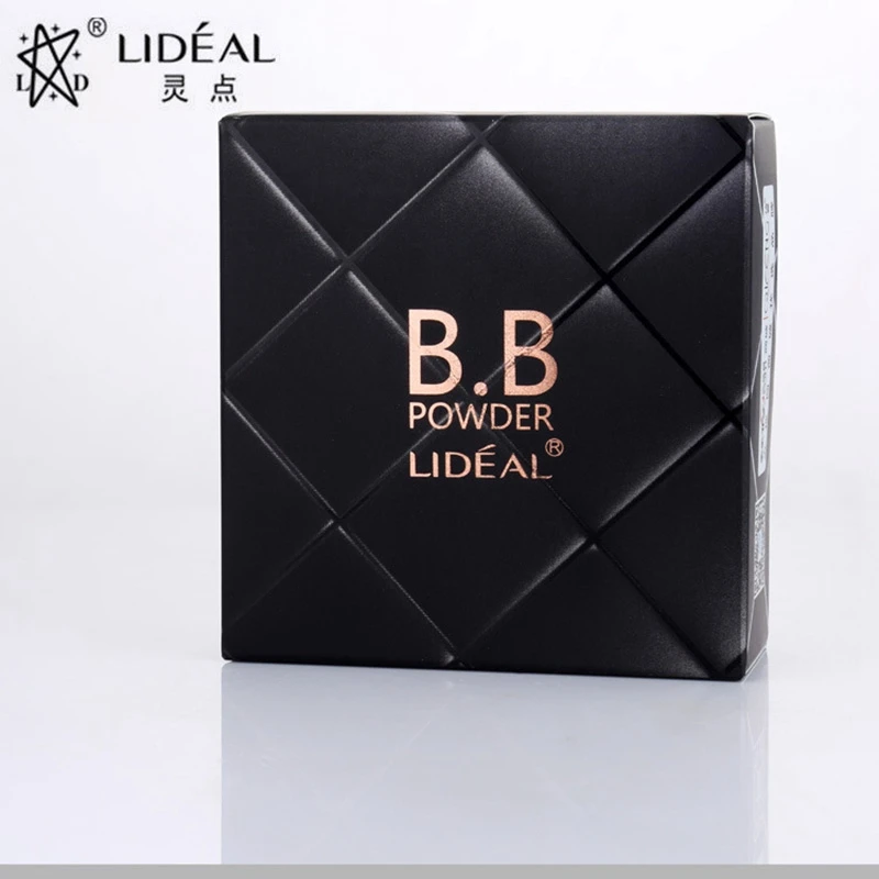 Lideal Luxury Makeup Mineral Foundation Double Layer Waterproof Whitening Brighten Face Matte Powder Palette Contouring Makeup B