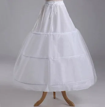 

Womens Bridal 3 Hoops Maxi-Length Petticoat Drawstring Waistband Multi-Layer Ball Gown Wedding Dress Bustle Crinoline Underskirt