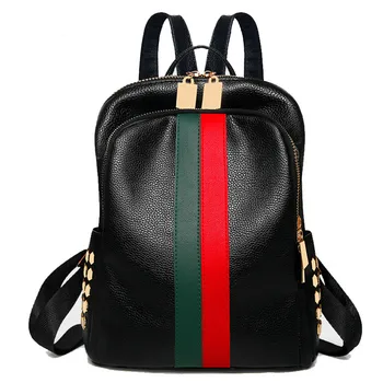 

Hot Luxury Famous Brand Designer Women PU Leather Backpack Female Casual Shoulders Bag Teenager School Bag Fashion Women's Bags
