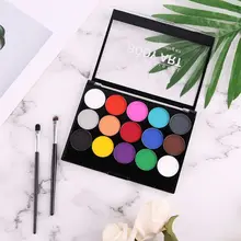 15 цветов нетоксичные водорастворимые пигменты для тела макияж лицо живопись набор шаблон 24BB
