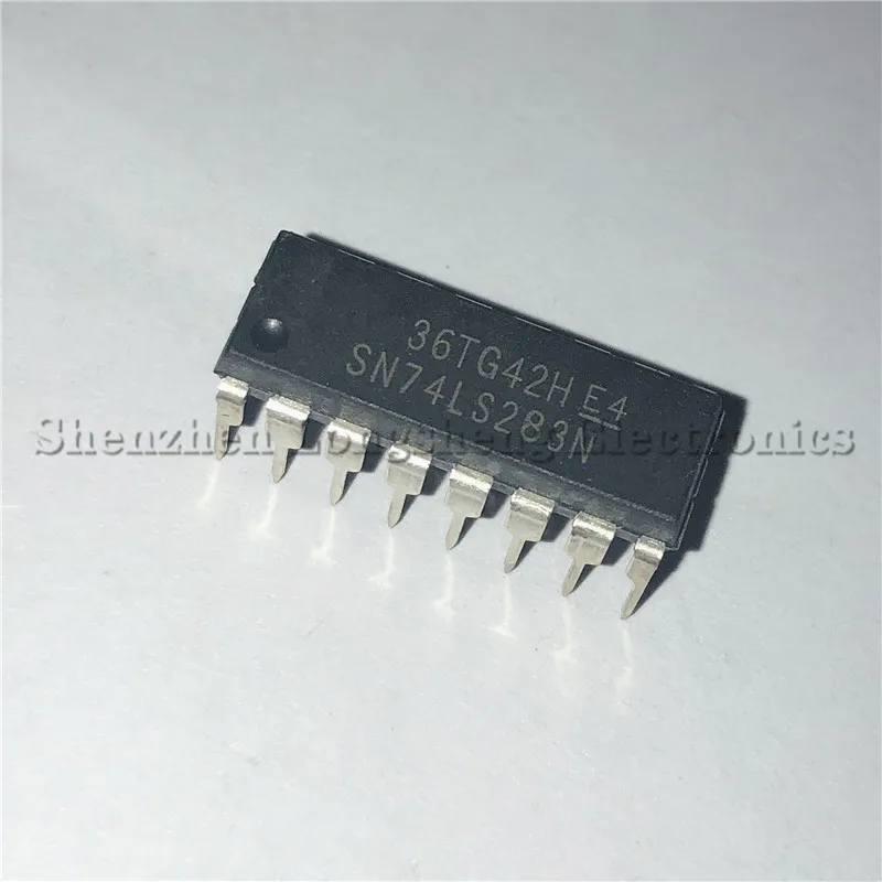 10PCS/LOT NEW SN74LS283N 74LS283 DIP-16 chip 4-bit binary full adder / fast forward afbeelding