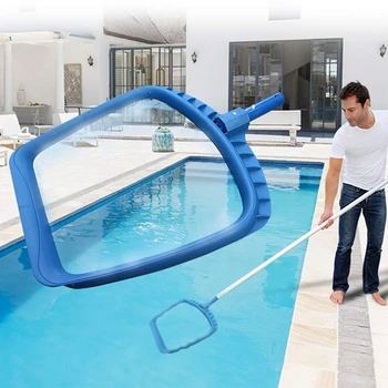 

New Heavy Duty Pool Leaf Rake Fine Mesh Frame Net Pool Skimmer Cleaner Swimming Pool Spa Tool