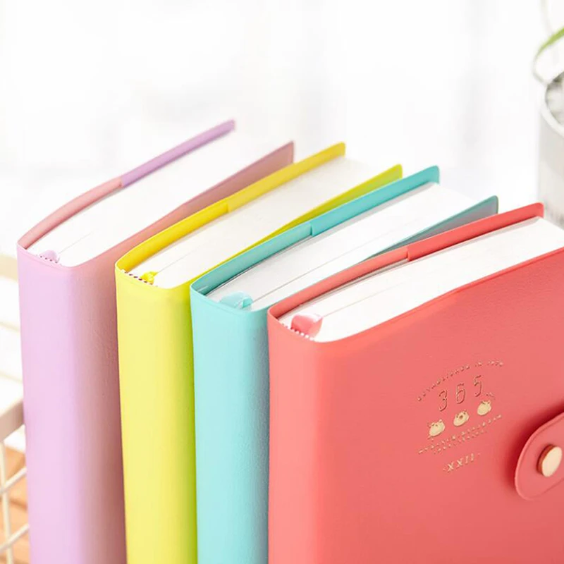 Креативный блокнот настольная книга дневник украшение Diy планировщик путешествия журнал студентка девушка сплошной цвет высокое качество блокнот s