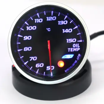 

Engine Oil Temperature Meter Led Display Monitor Smoke Lens Universal