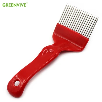 

1PCS Good Quality 18 Pin Stainless Steel Tines Comb Uncapping Fork Scratcher Two-color Cut Honey Bee Beekeeping Tools