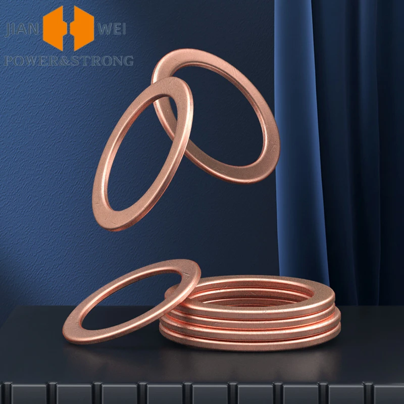 

Медная шайба M5/M6/M8/M10-M48, прокладка для морского измерителя, медная металлическая шайба, аксессуары для судовых приборов, плоское кольцо для шайбы