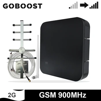 

GOBOOST Cell Phone Signal Repeater 2g GSM 900 MHz Singel Band Booster Amplifier Antenna With 13M Coaxial Cable Set