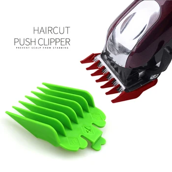 

8Pcs Plastic Limit Comb Blade Cutting Guard Combs Guide For Electric Shear Attachment Colorful Replacement
