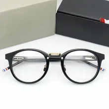 Ретро Круглые ацетатные очки для близоруких мужчин и женщин TB008 металлический нос мост очки с оригинальным чехол