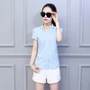 Blue-short sleeve