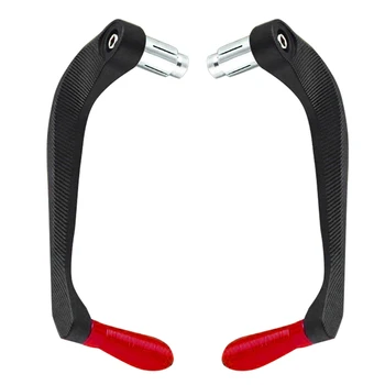 

Pair Motorcycle CNC Brake Clutch Lever Protector Protection Handguard Hand Guard(Red)