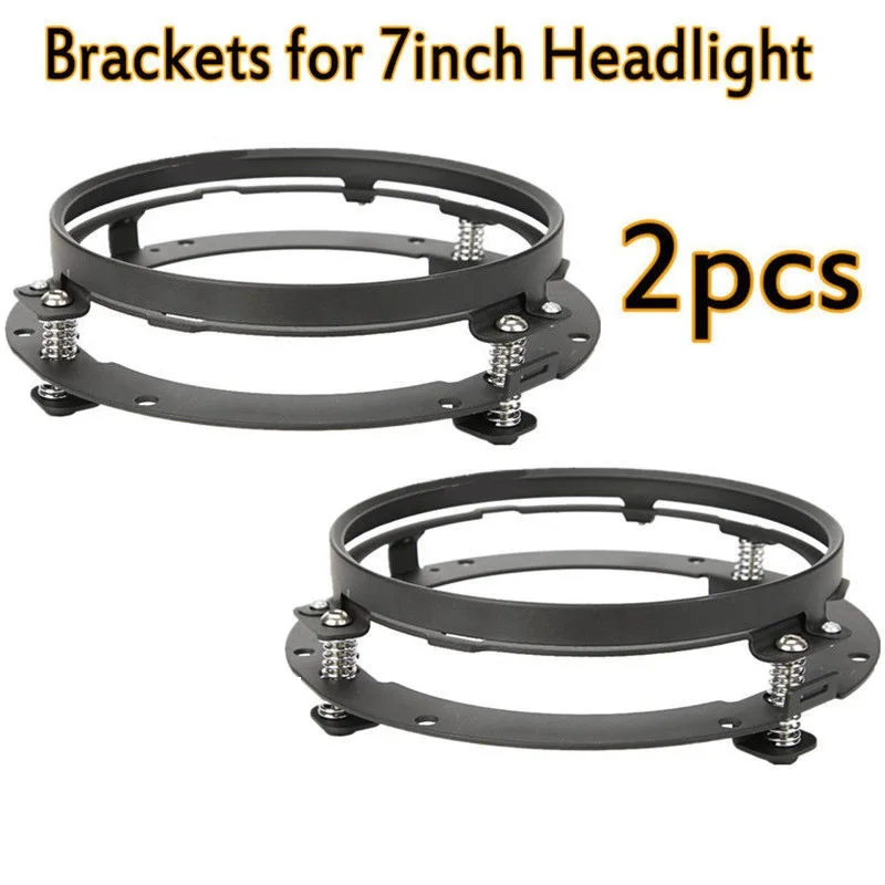 2pcs Bracket 2 шт. 7 дюймов круглый светодиодный фонарь для Jeep Wrangler JK TJ для Hummer H1 H2 12 В 24 В для Suzuki Samurai для Lada 4x4 urban Niva - Цвет: 2pcs Bracket